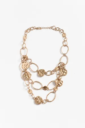 Galatea Gold Disc Necklace