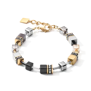 GEOCUBE® Bracelet grey-gold