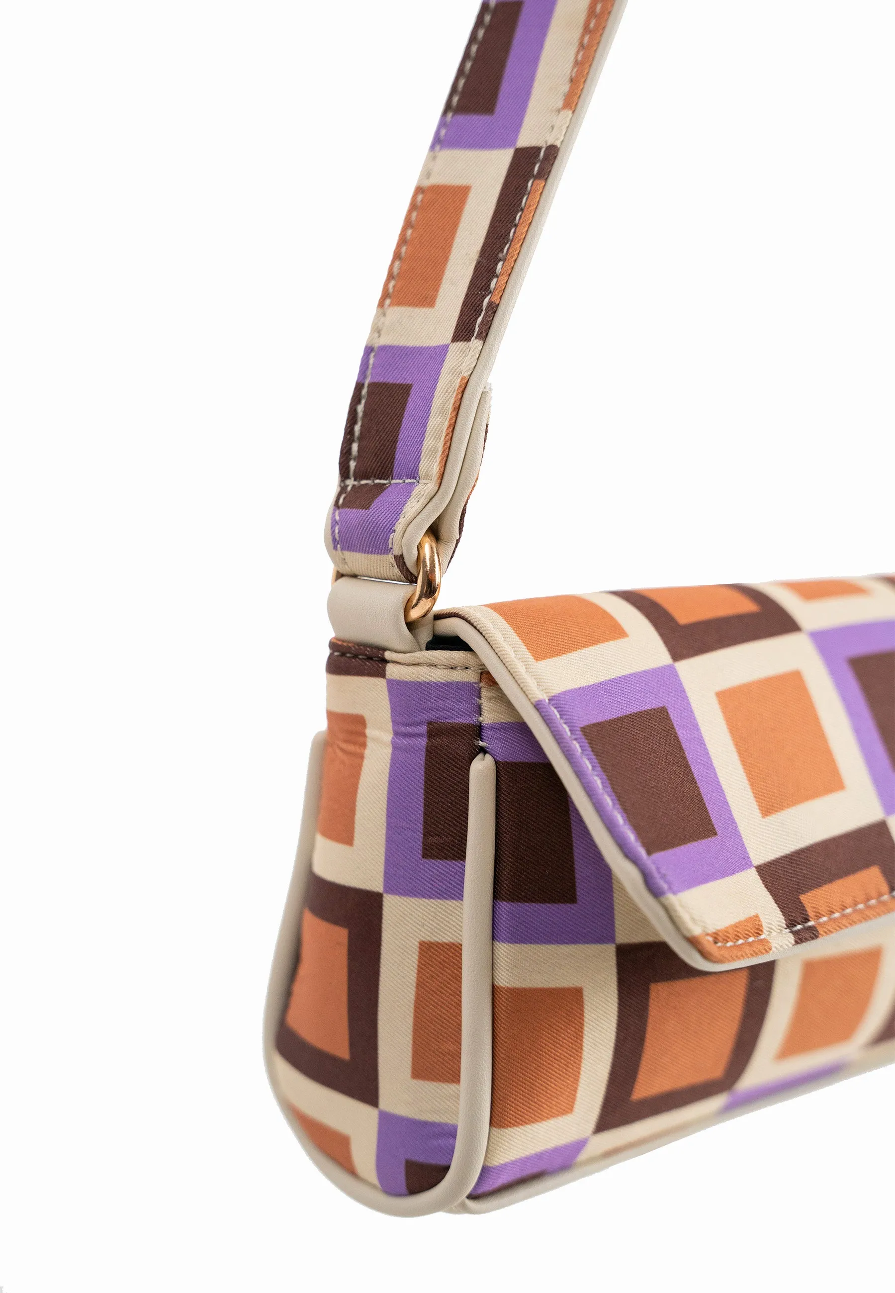 Geometric checkered Shoulder Bag