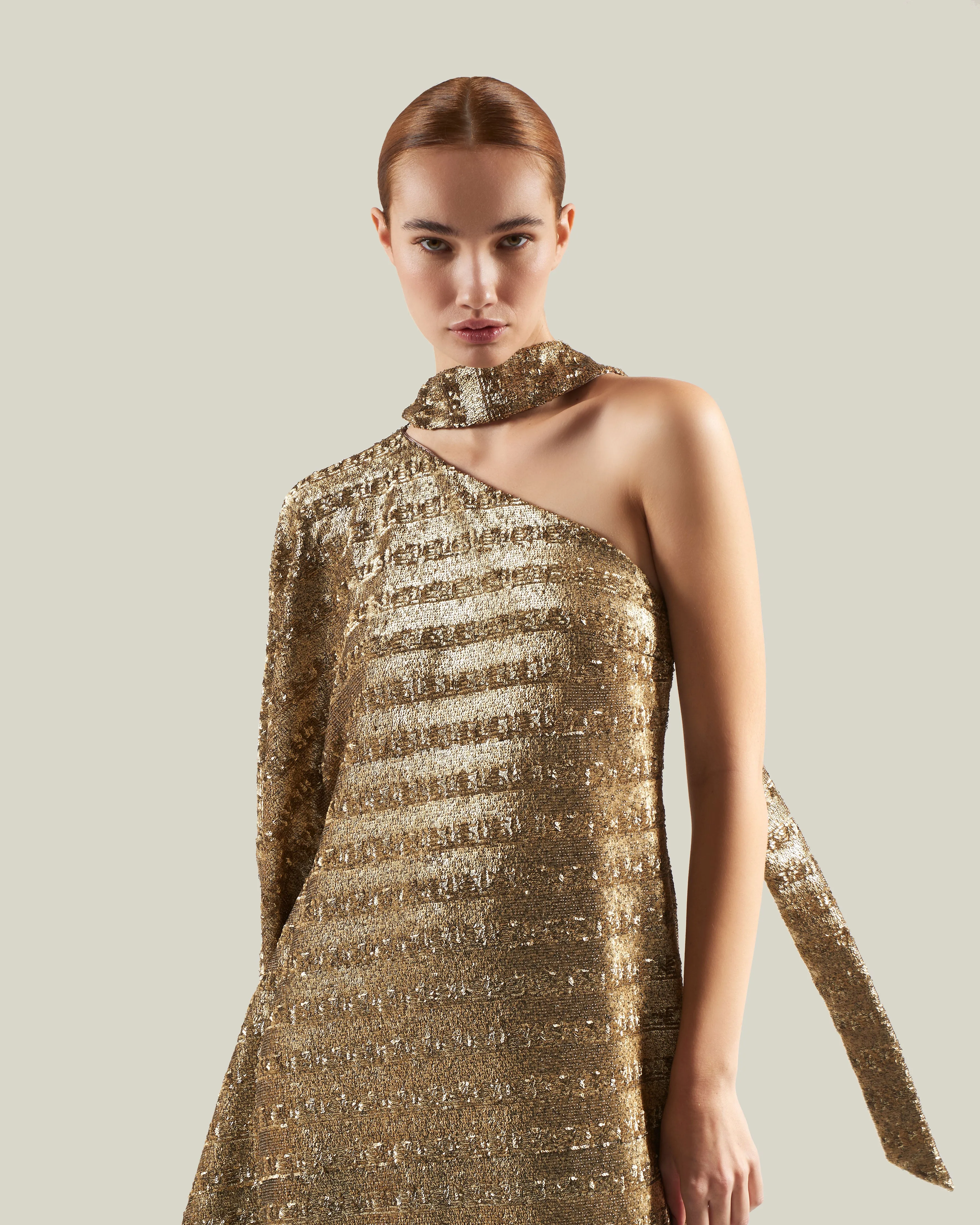 Gilded Ubud Dress in Gold