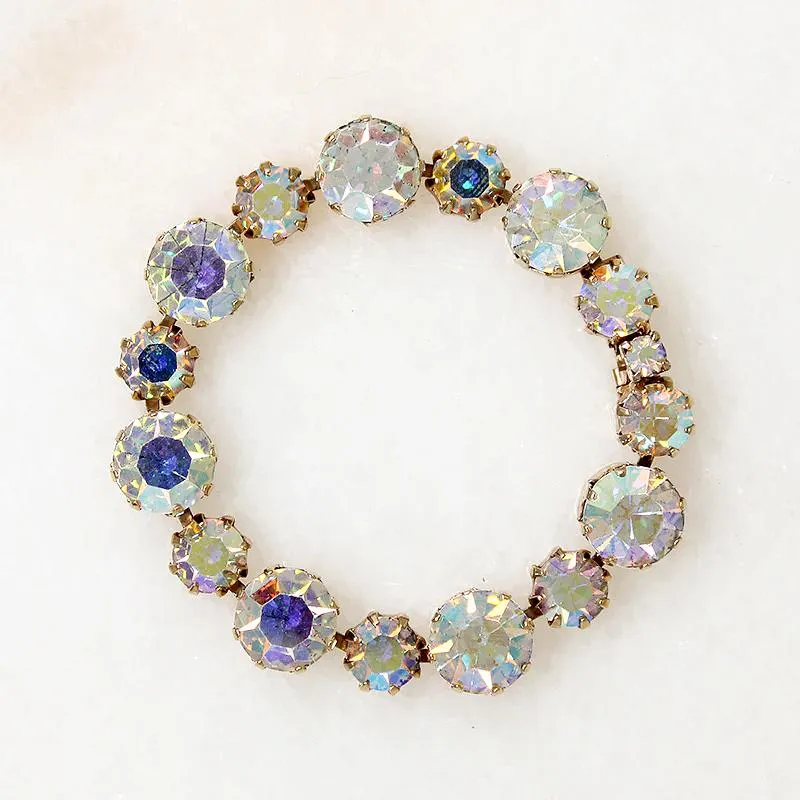 Glamorous Aurora Borealis Rhinestone Bracelet