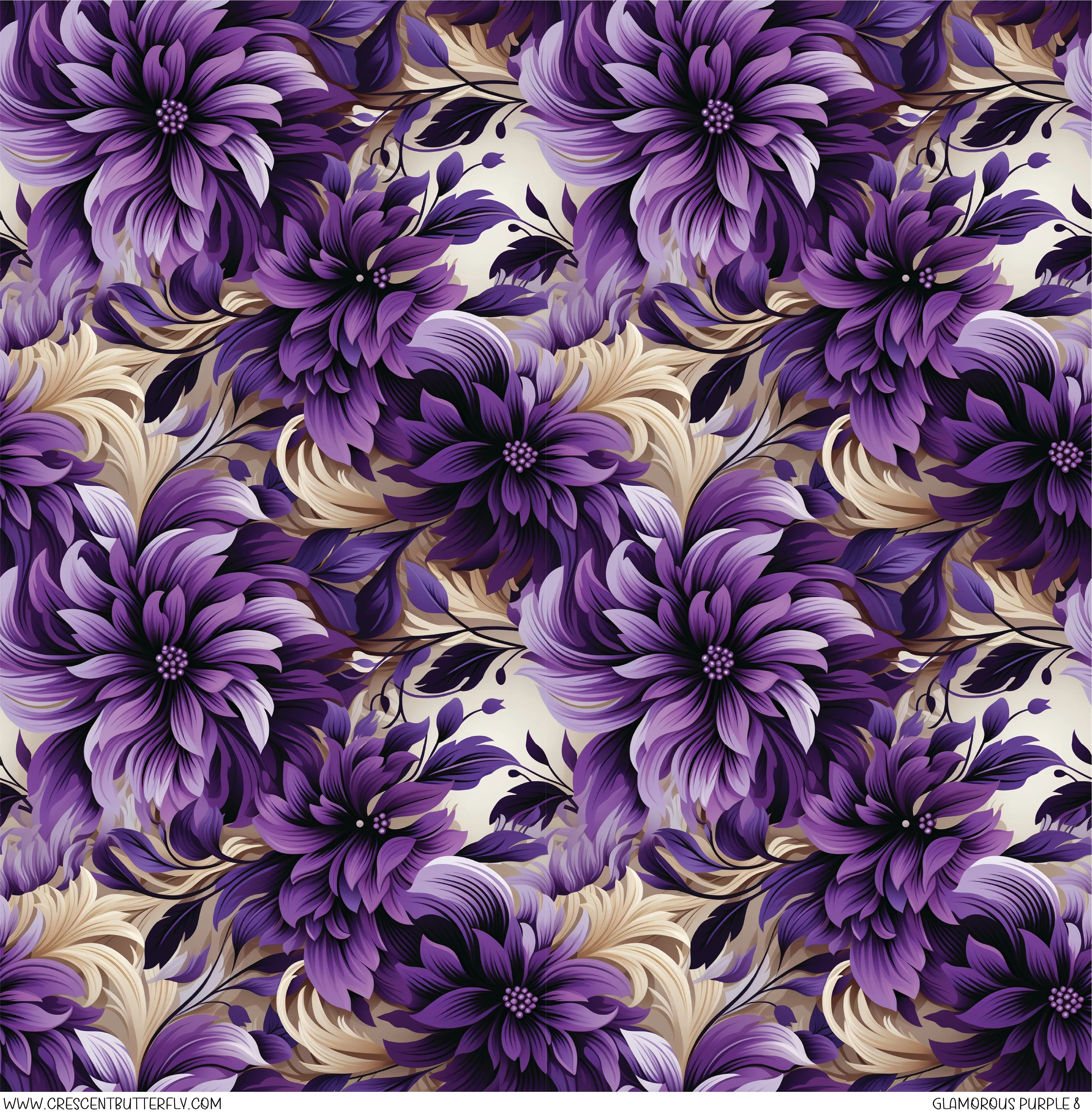 Glamorous Purple 8 Printed Vinyl Sheet/Wrap