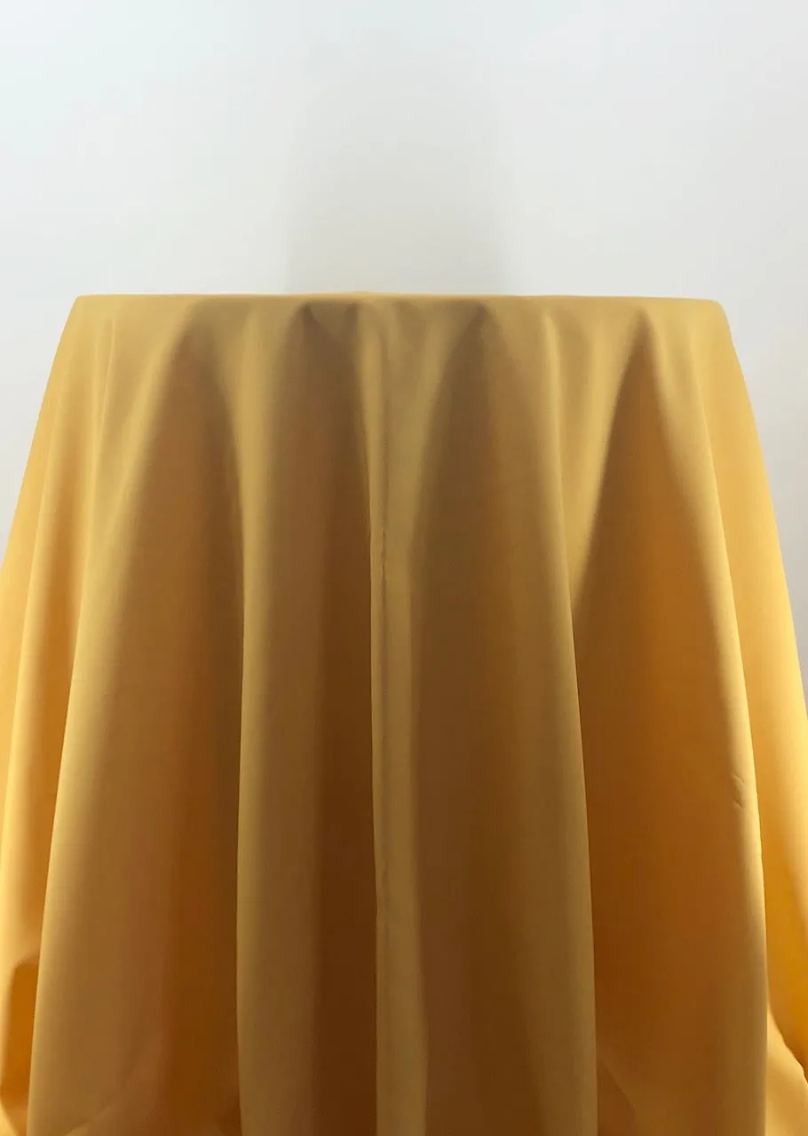 Gold Polyester Tablecloth