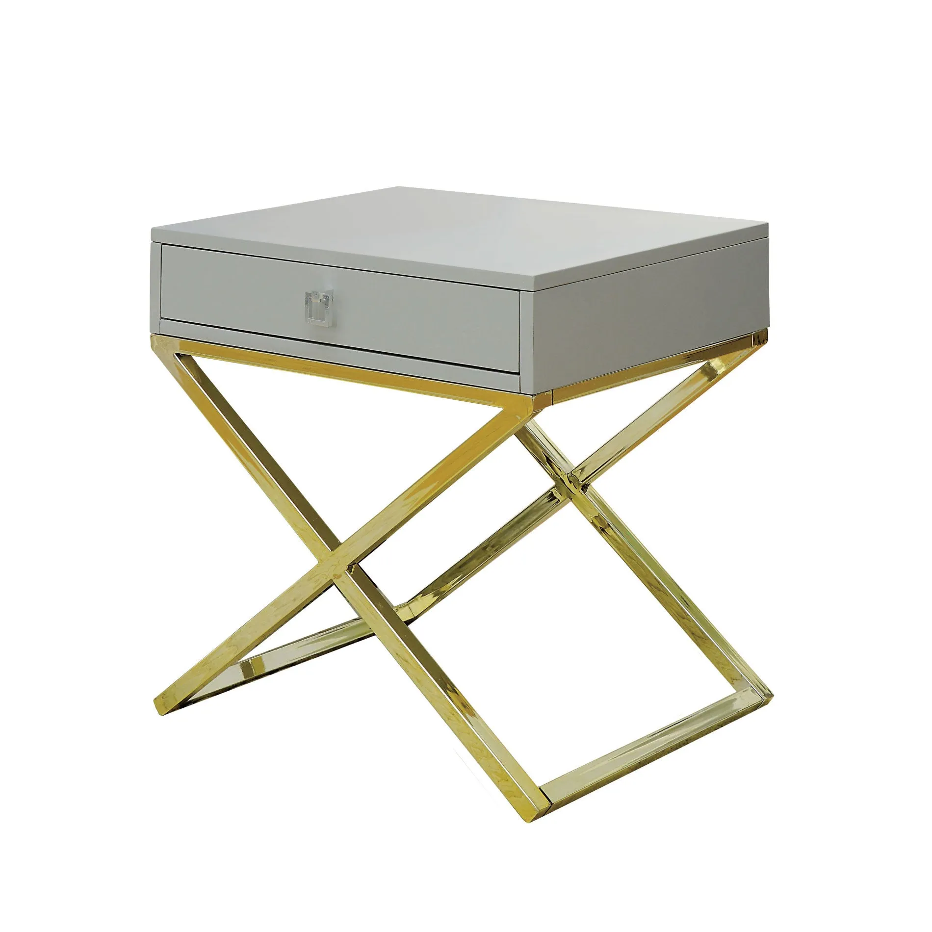 Grimsley Contemporary X-Base Side Table