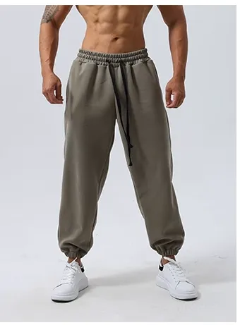 GYM BUDDY LOOSE FIT MID-RISE WAIST WORKOUT SWEATPANTS