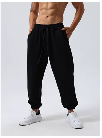 GYM BUDDY LOOSE FIT MID-RISE WAIST WORKOUT SWEATPANTS