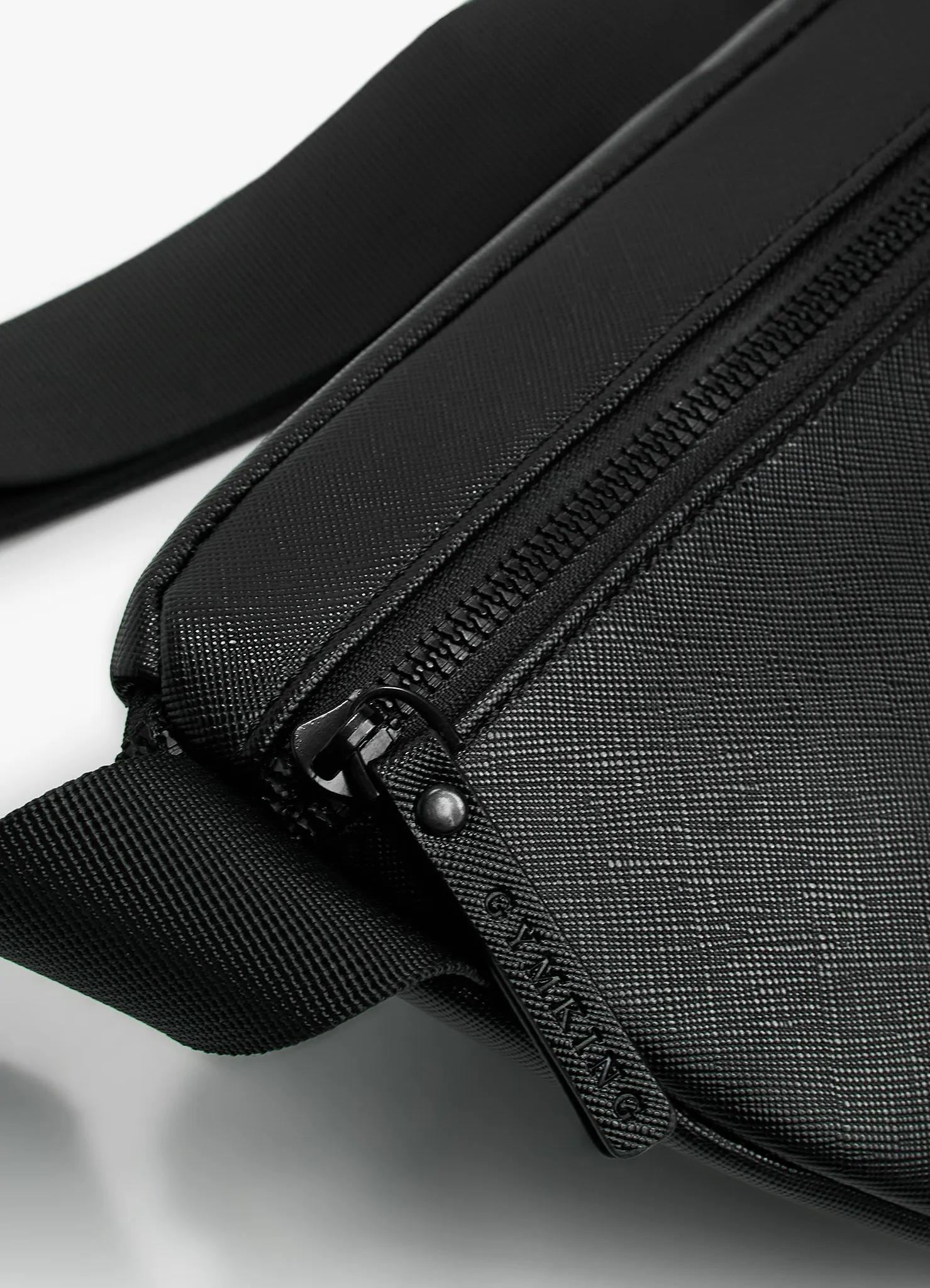 Gym King Debossed Belt Bag - Black