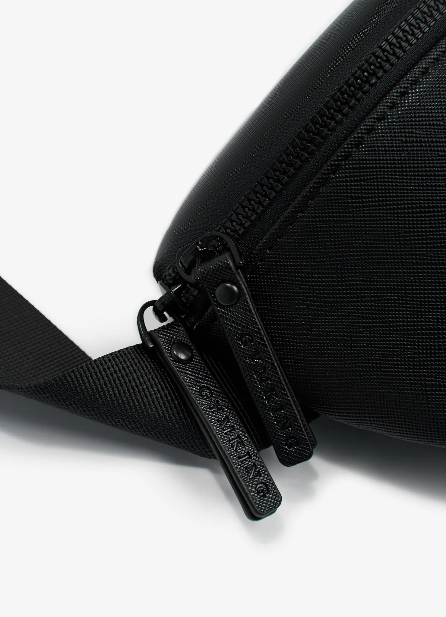 Gym King Debossed Belt Bag - Black