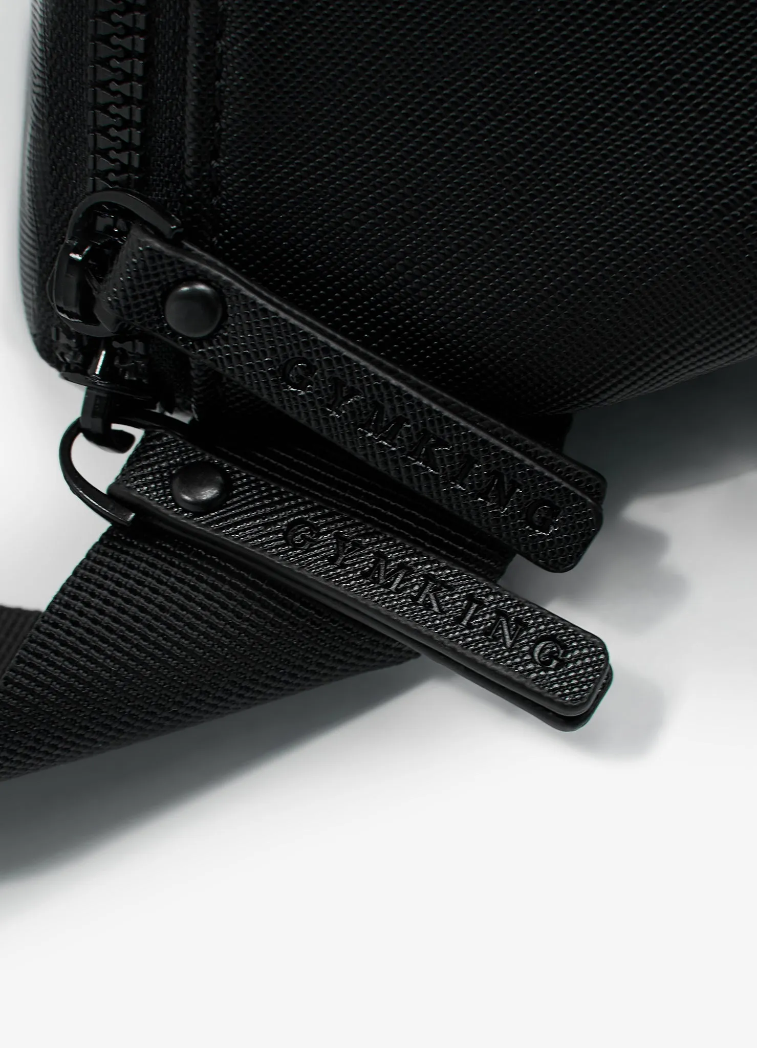 Gym King Debossed Belt Bag - Black