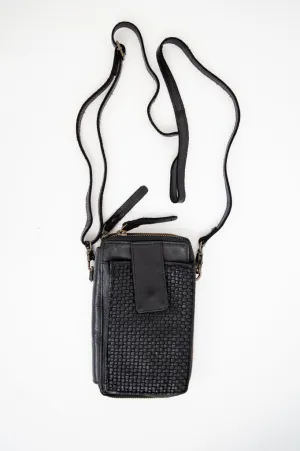 Handbag 500, Black, Leather