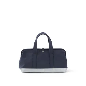 Handbag - Doctors Bag Design / Navy Blue×Silver -