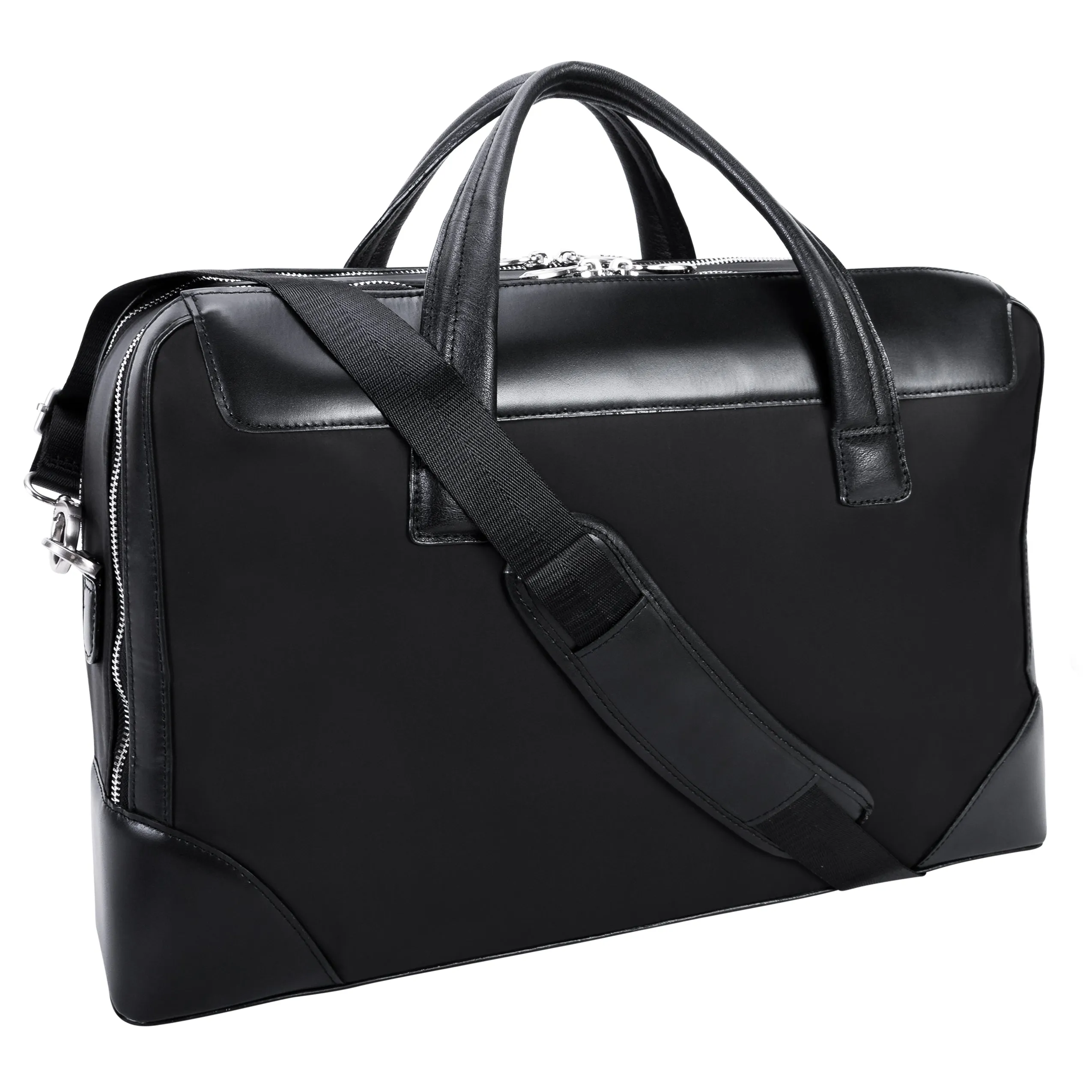 HARPSWELL | 17” Nylon Dual-Compartment Laptop Briefcase