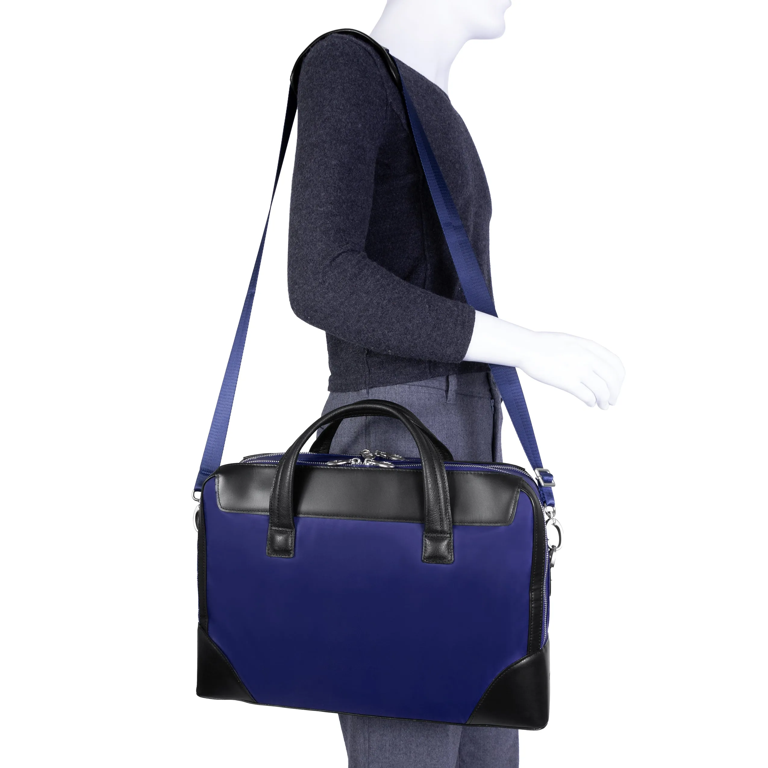 HARPSWELL | 17” Nylon Dual-Compartment Laptop Briefcase