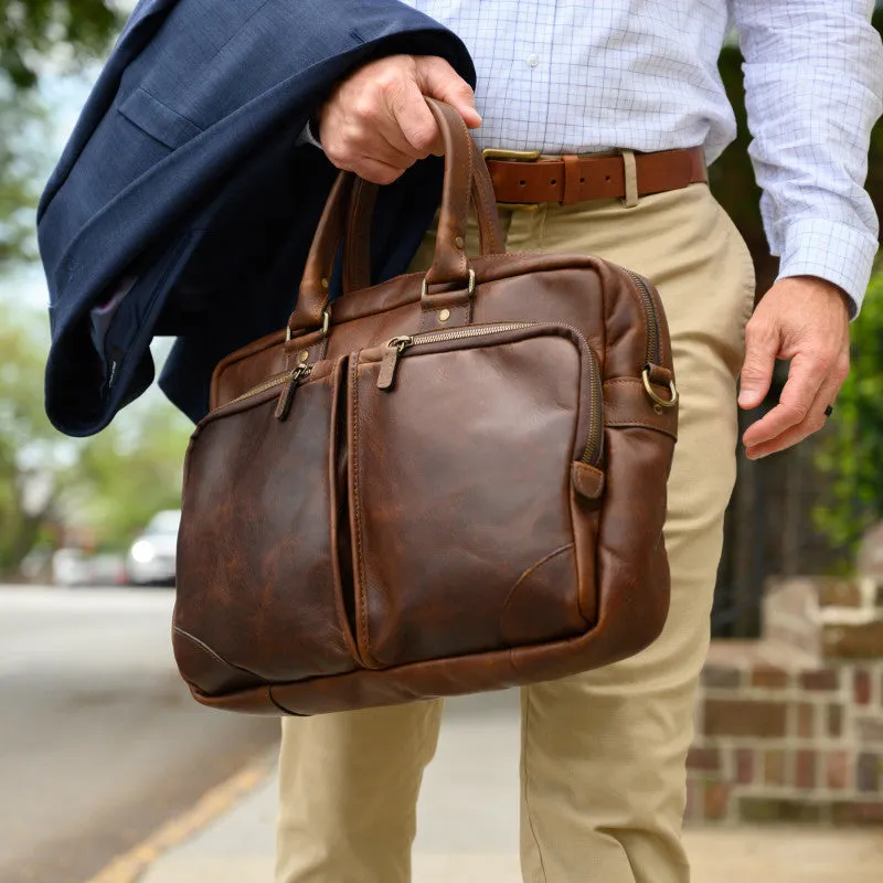 Haythe Commuter Bag in Baldwin Oak by Moore & Giles