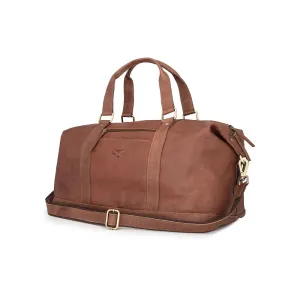 Hoggs Of Fife Monarch Leather Carry On Holdall Hazelnut