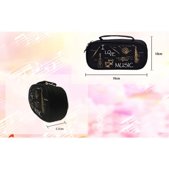 I Love Music Musical Instruments Pencil Case