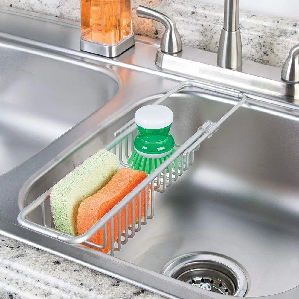 iDesign Rust Proof Aluminium Expandable Over Sink Caddy