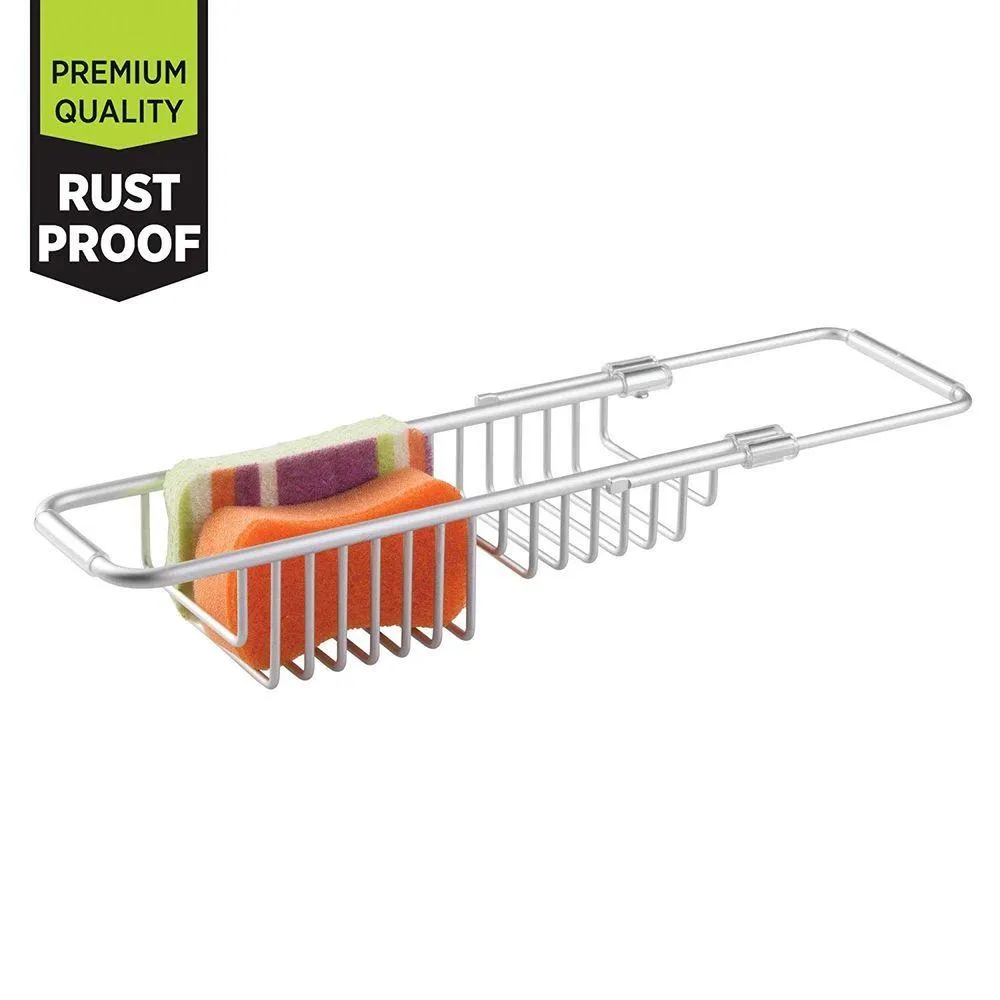 iDesign Rust Proof Aluminium Expandable Over Sink Caddy