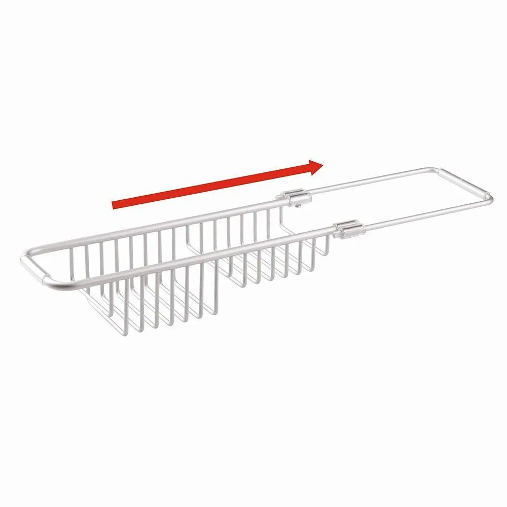 iDesign Rust Proof Aluminium Expandable Over Sink Caddy