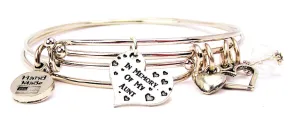 In Memory Of My Aunt Expandable Bangle Bracelet Set