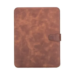 iPad Brown Leather Wallet Case