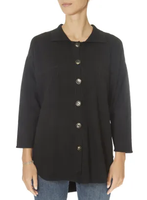 Jessimara Knitwear Tammy Black Overshirt