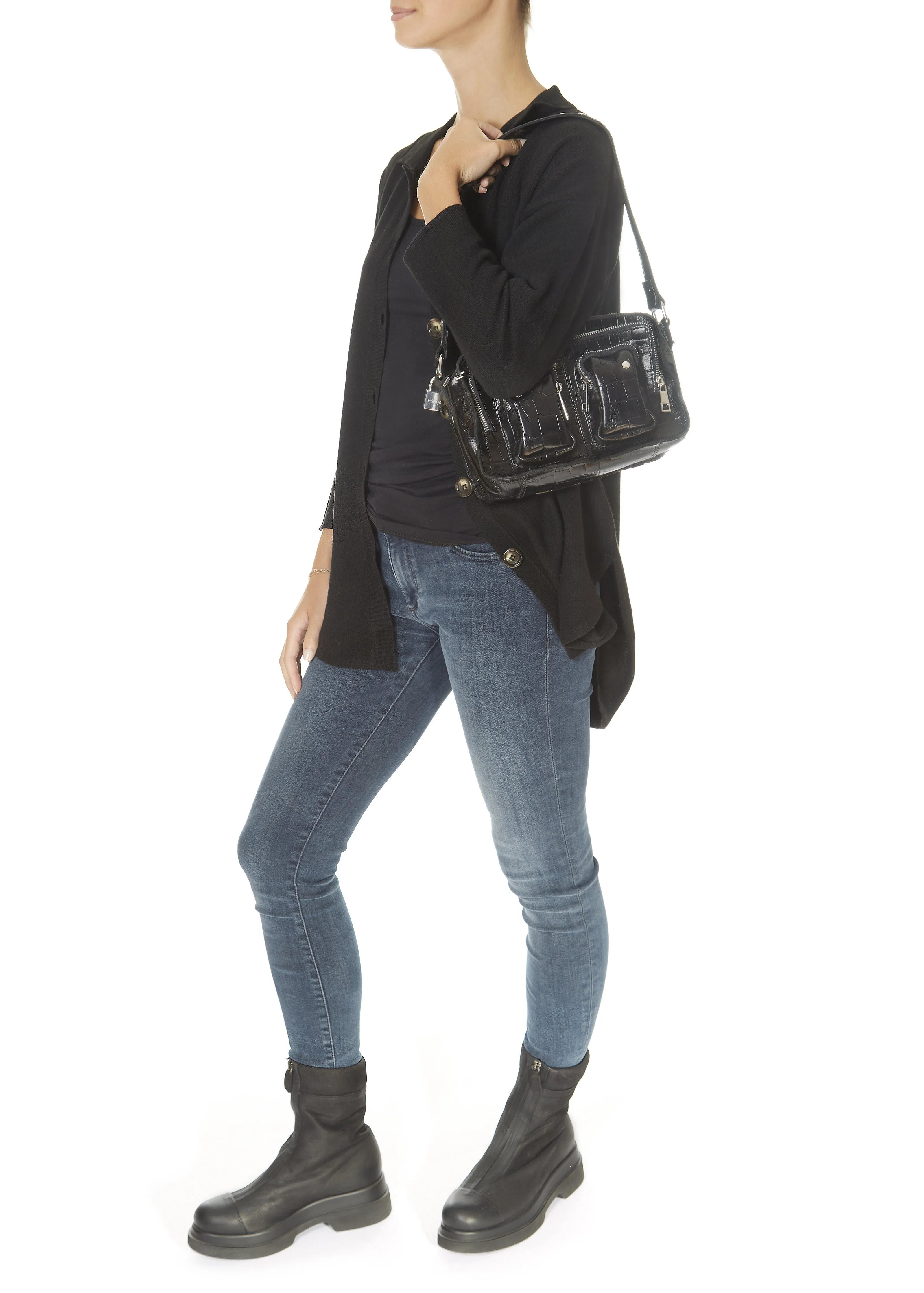 Jessimara Knitwear Tammy Black Overshirt