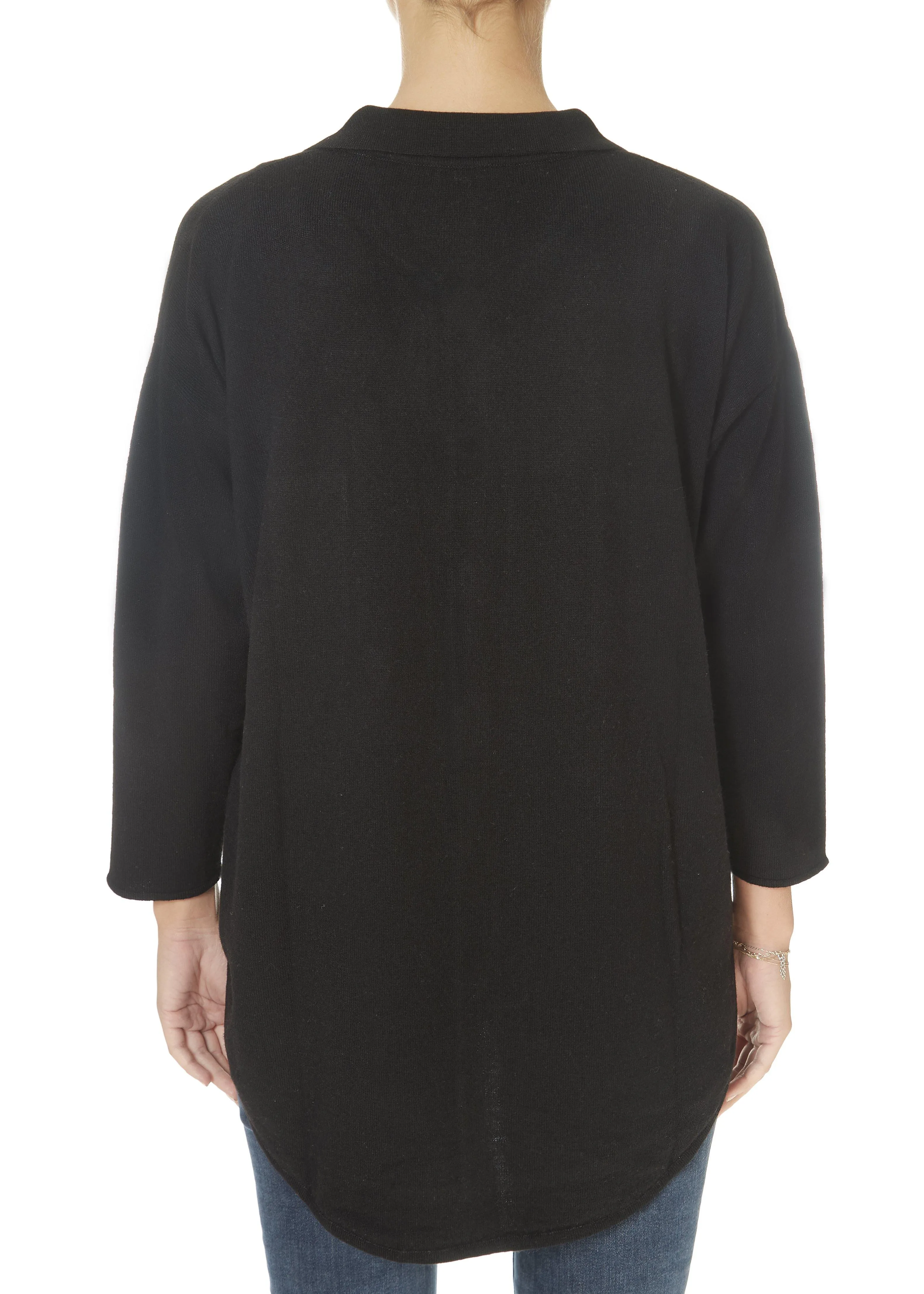 Jessimara Knitwear Tammy Black Overshirt