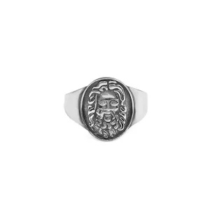 Jesus Round Pinky Ring adjustable