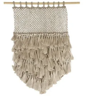 Jute Wall Hanging Macrame | Natural with Tassels