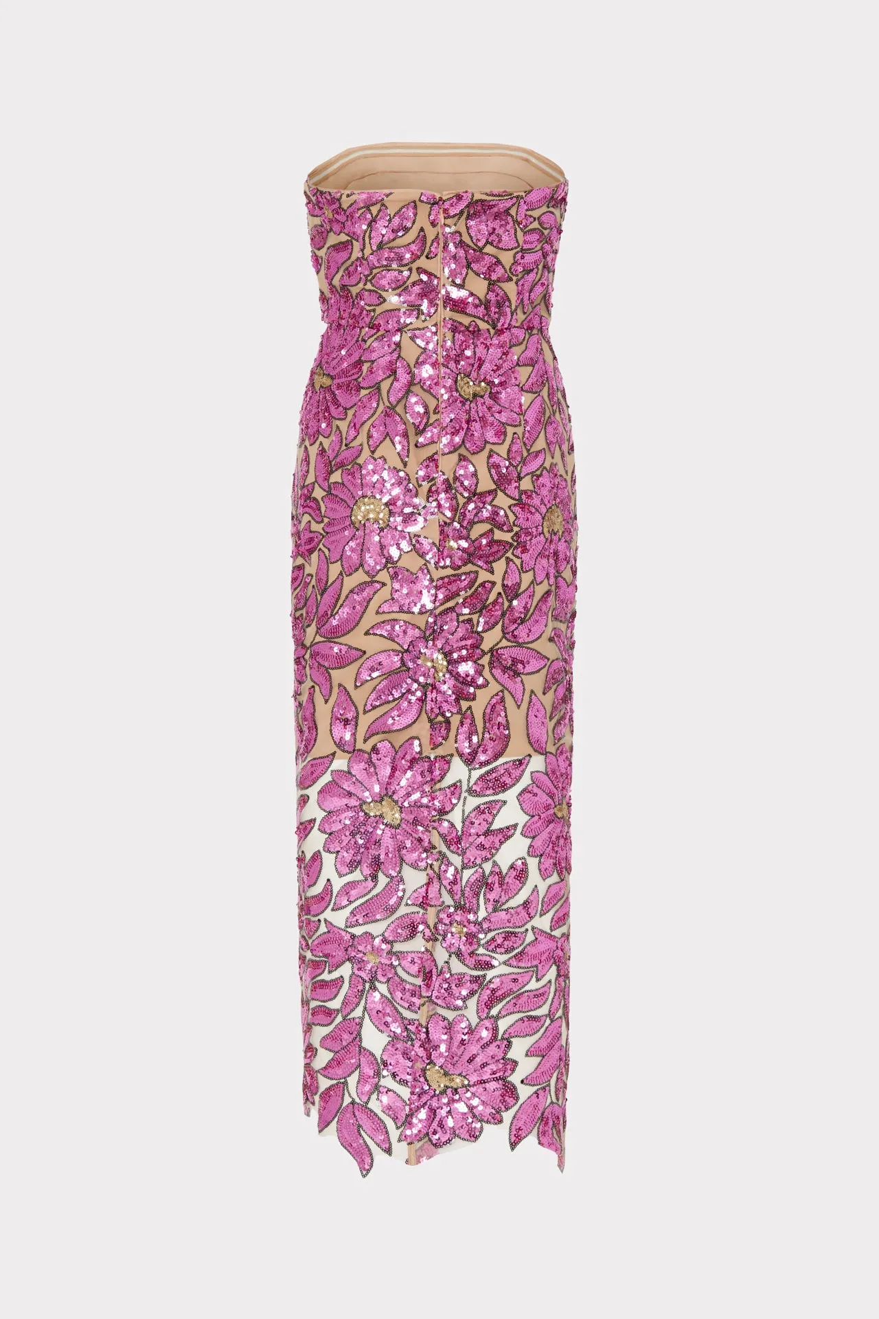 Kait Floral Garden Sequins Dress