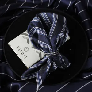 Kovove The Pleasing Striped Maroon Pocket Square For Men