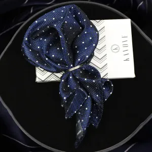 Kovove The Polka Paradise Blue Pocket Square For Men