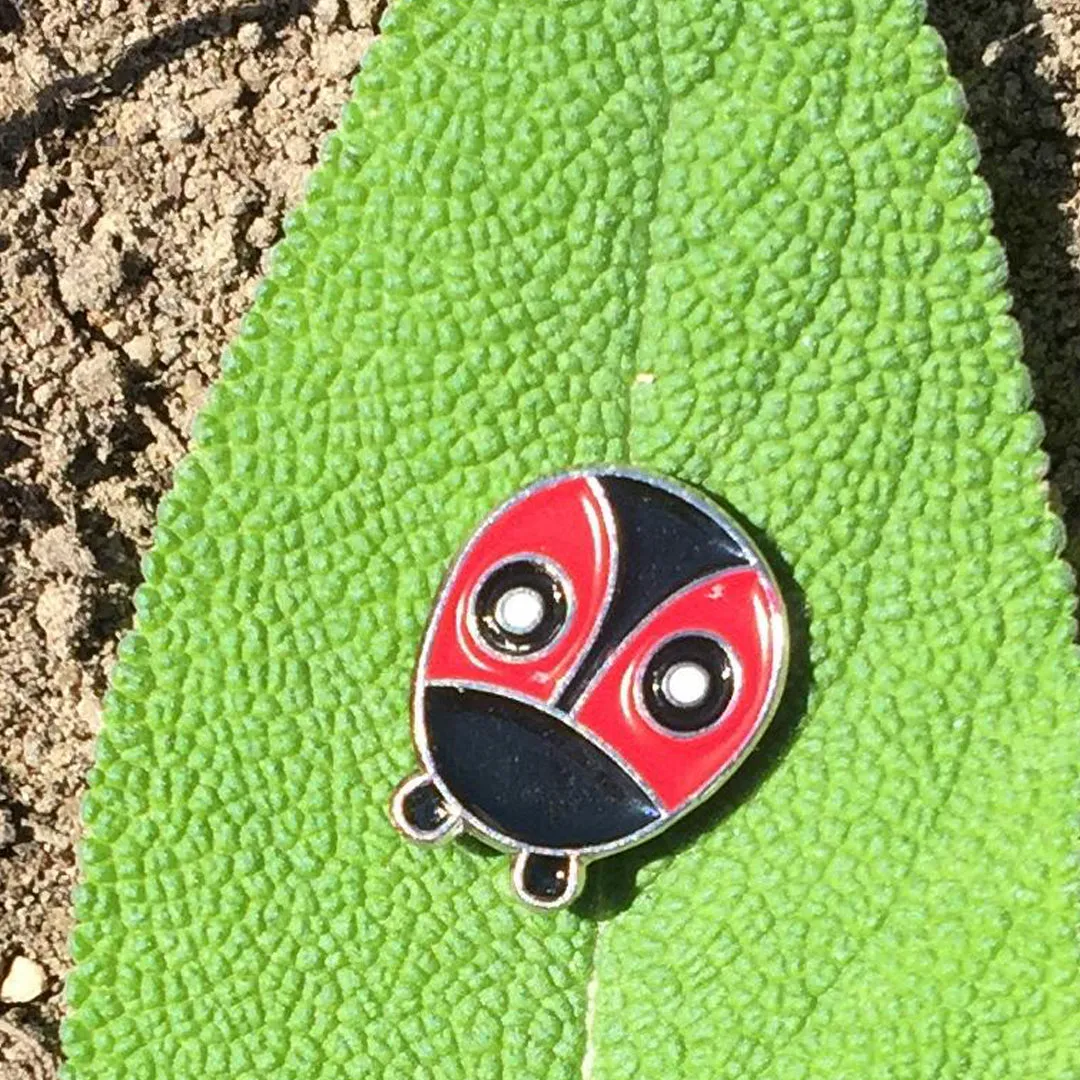 Ladybug Mini Enamel Art Pin