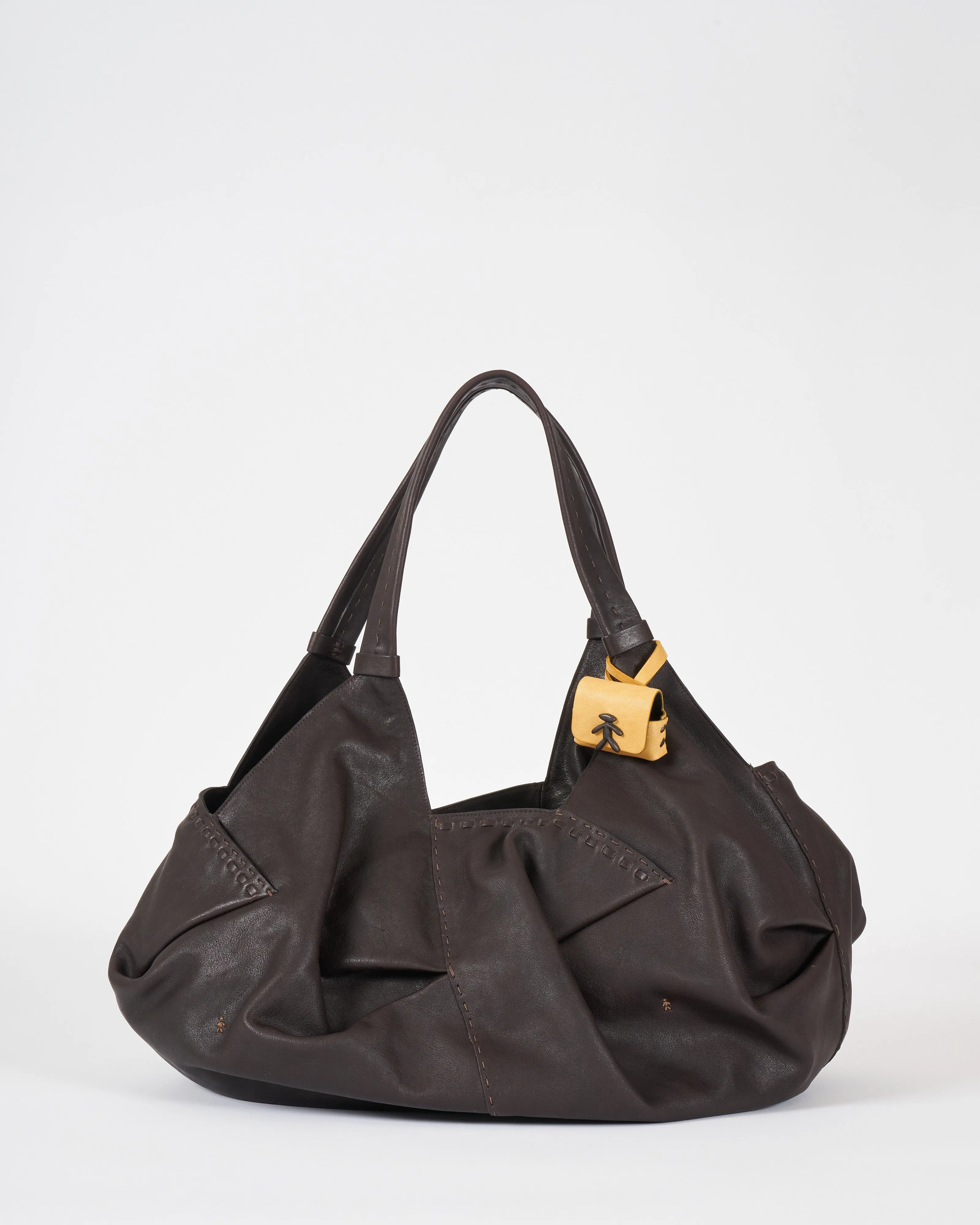 large shoulder bag - messico ebano