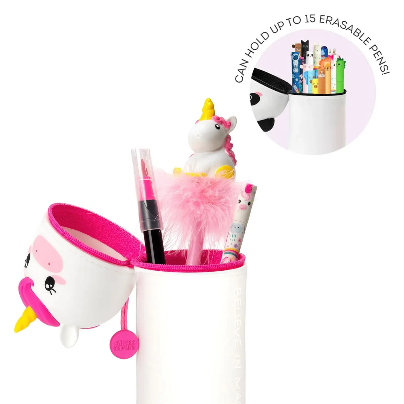 Legami Kawaii 2 in 1 Soft Silicone Pencil Case - Unicorn