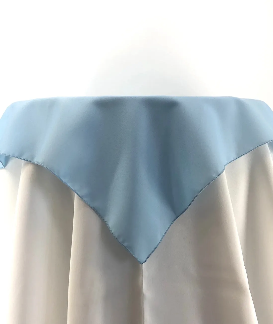 Light Blue Polyester Tablecloth