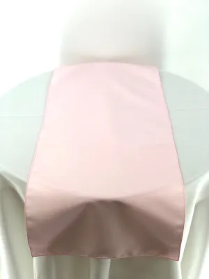 Light Pink Polyester Table Runners