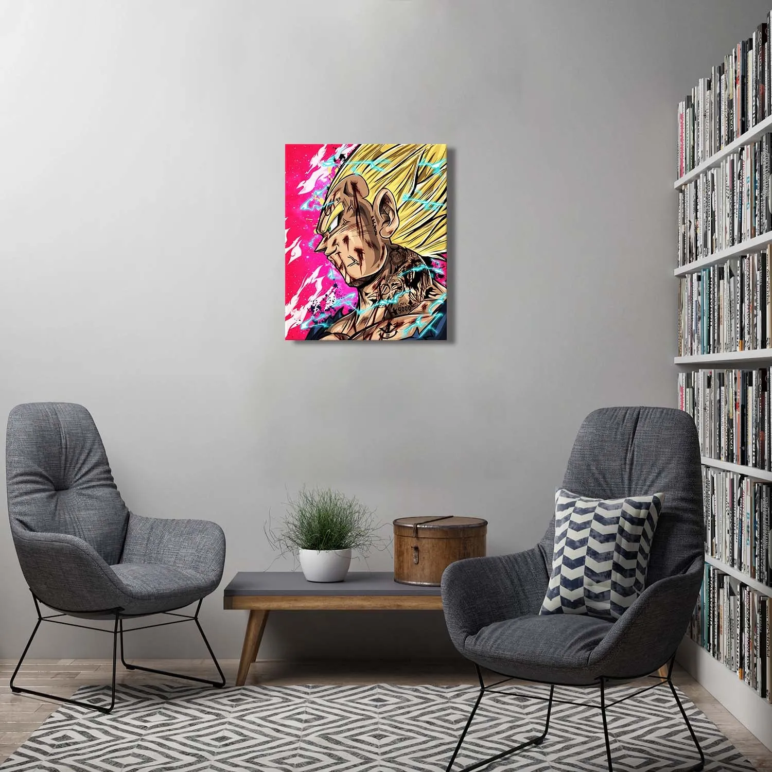 Lightning Fighter Canvas Wall Art