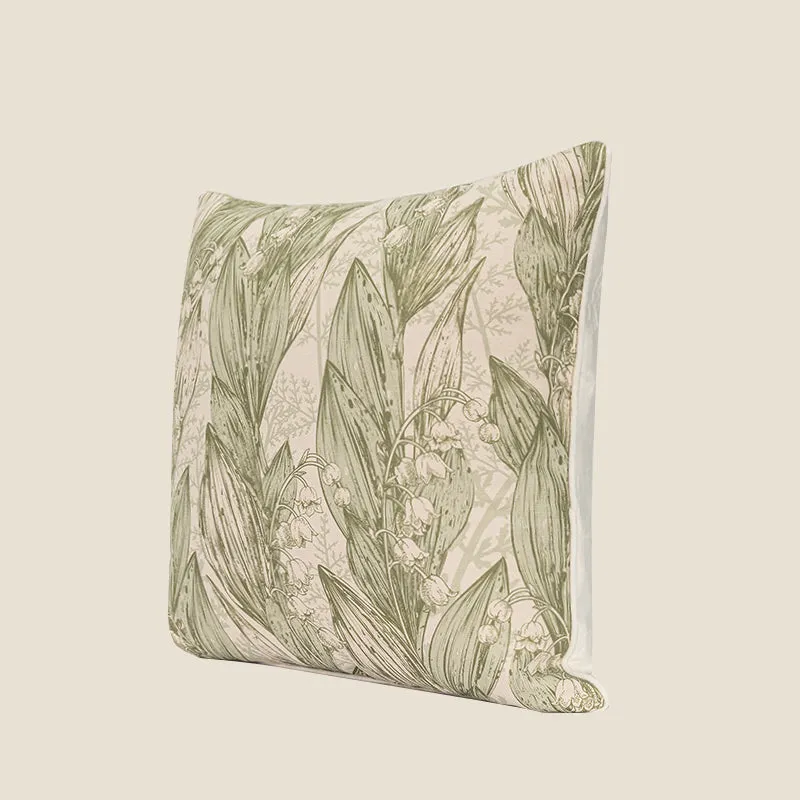 Lily-of-the-valley Green Pillow