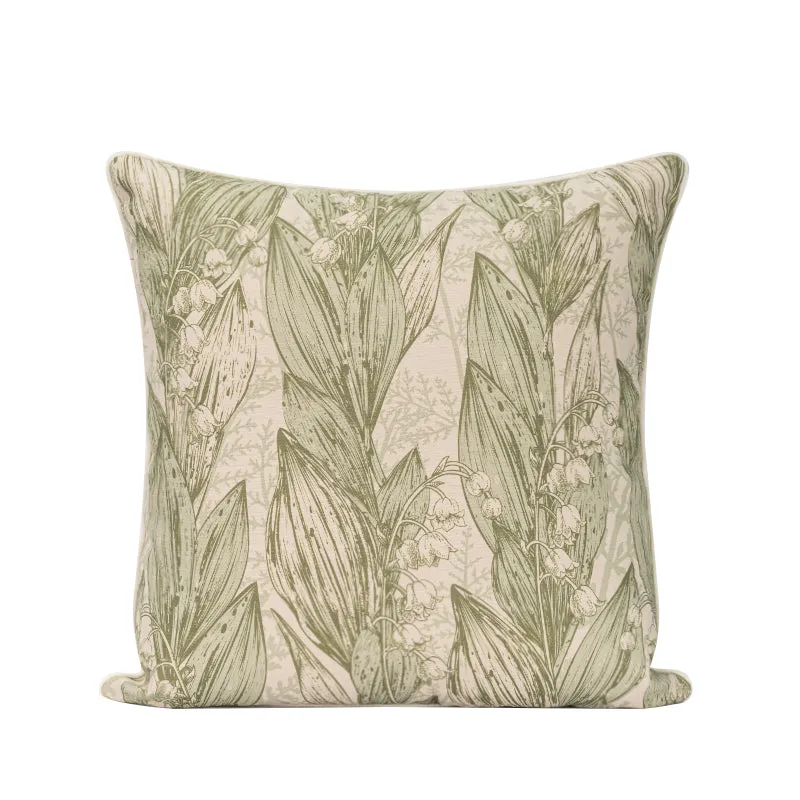 Lily-of-the-valley Green Pillow