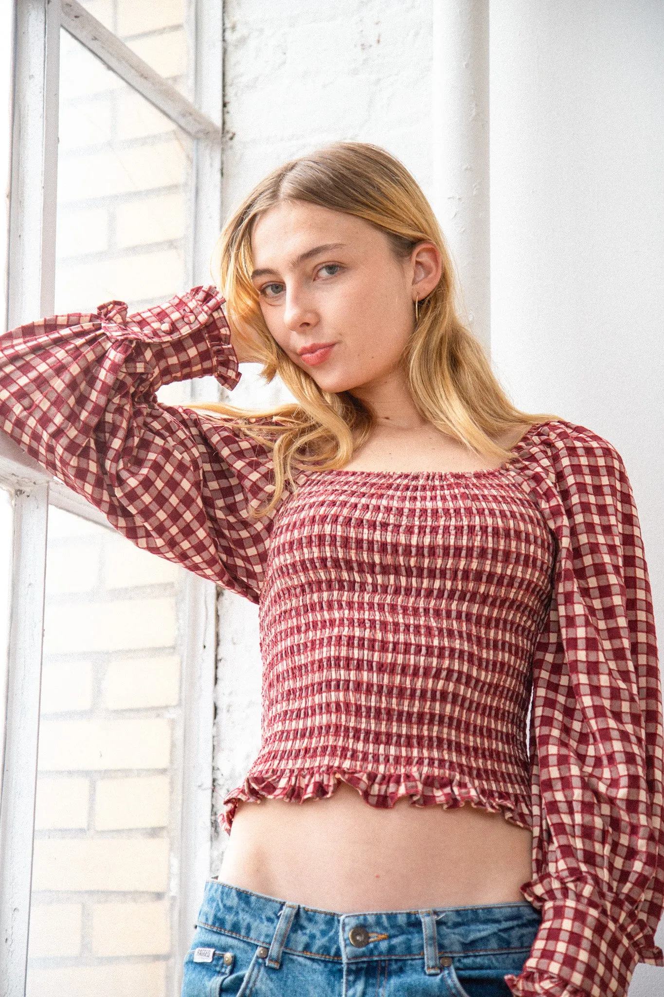 Maeva Gingham Top