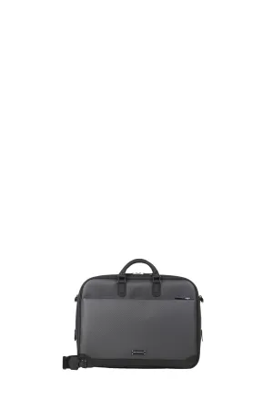 Manhattan Soft Carbon Fiber Brief Case, Black