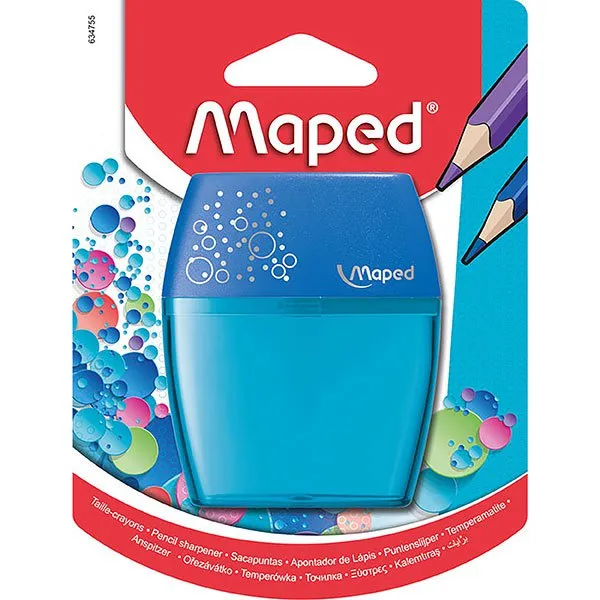 Maped 2 Hole Pencil Sharpener Tub (Assorted Colours)