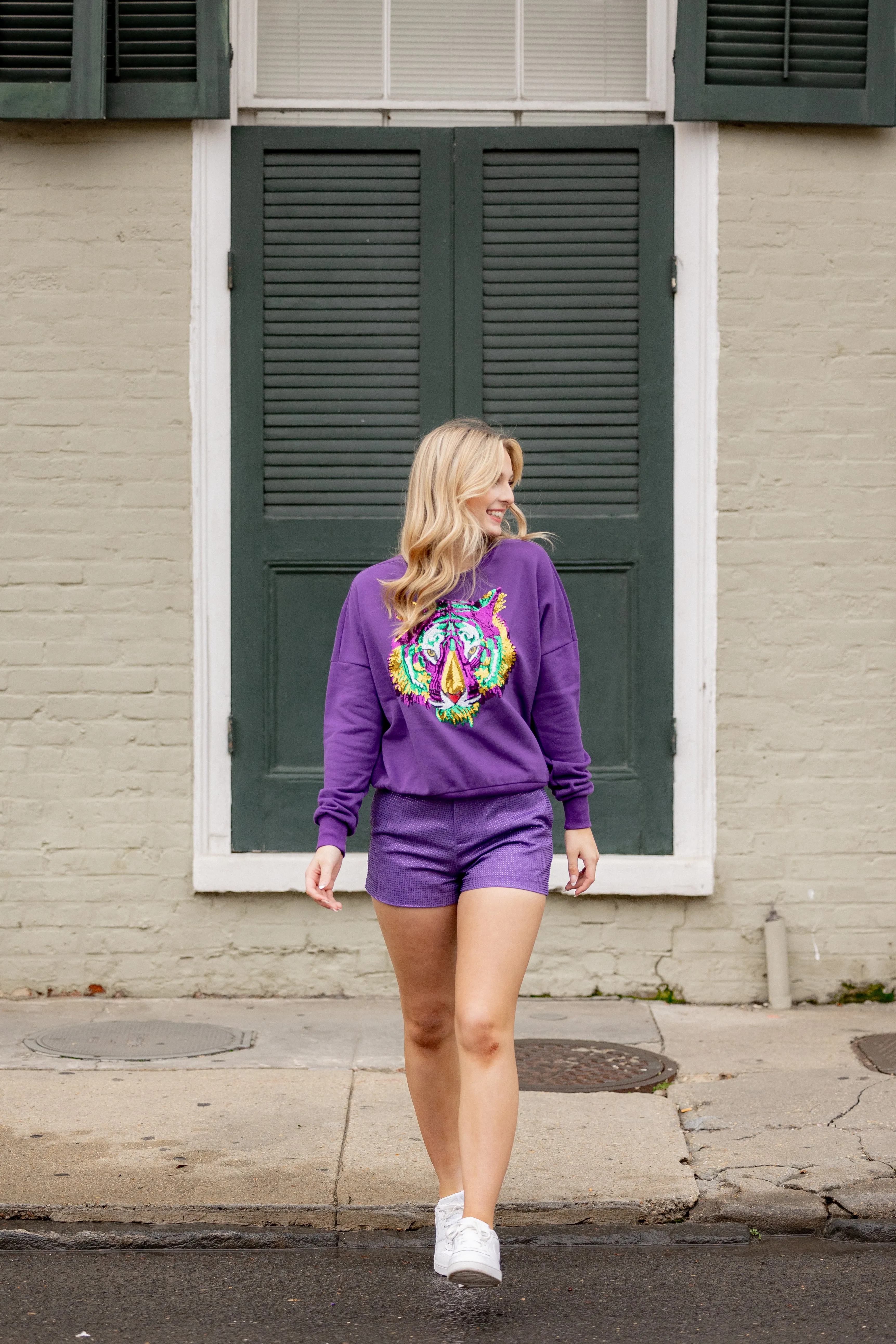 Mardi Gras Tiger Sweatshirt