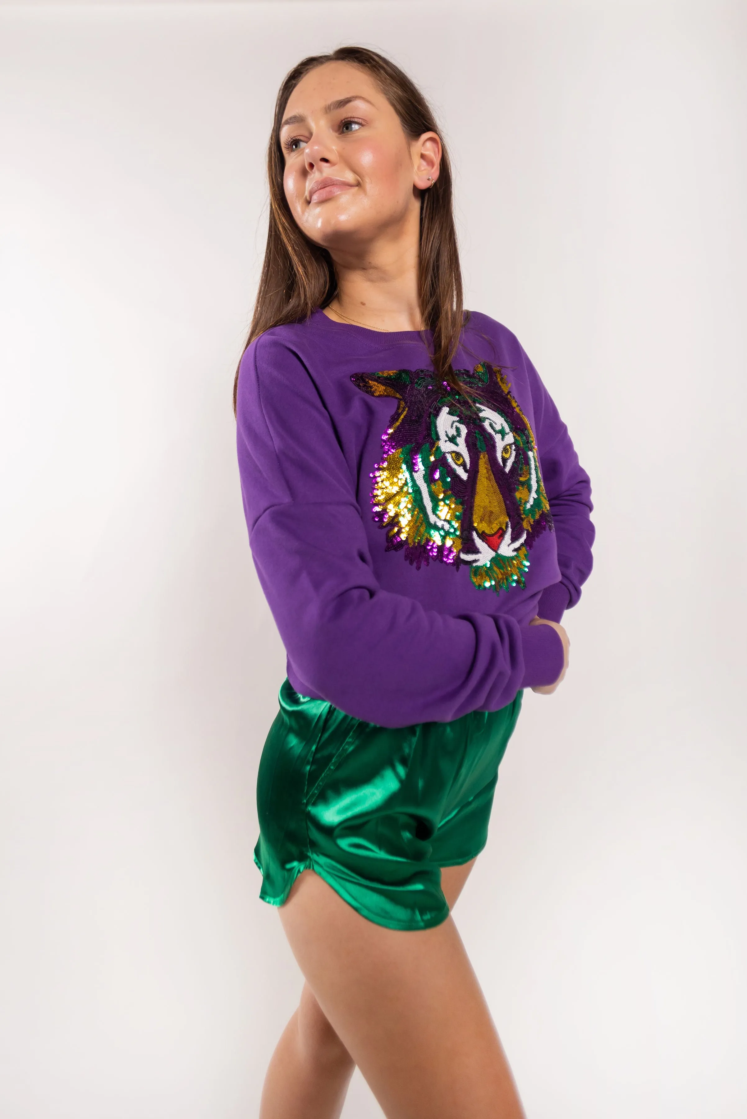 Mardi Gras Tiger Sweatshirt