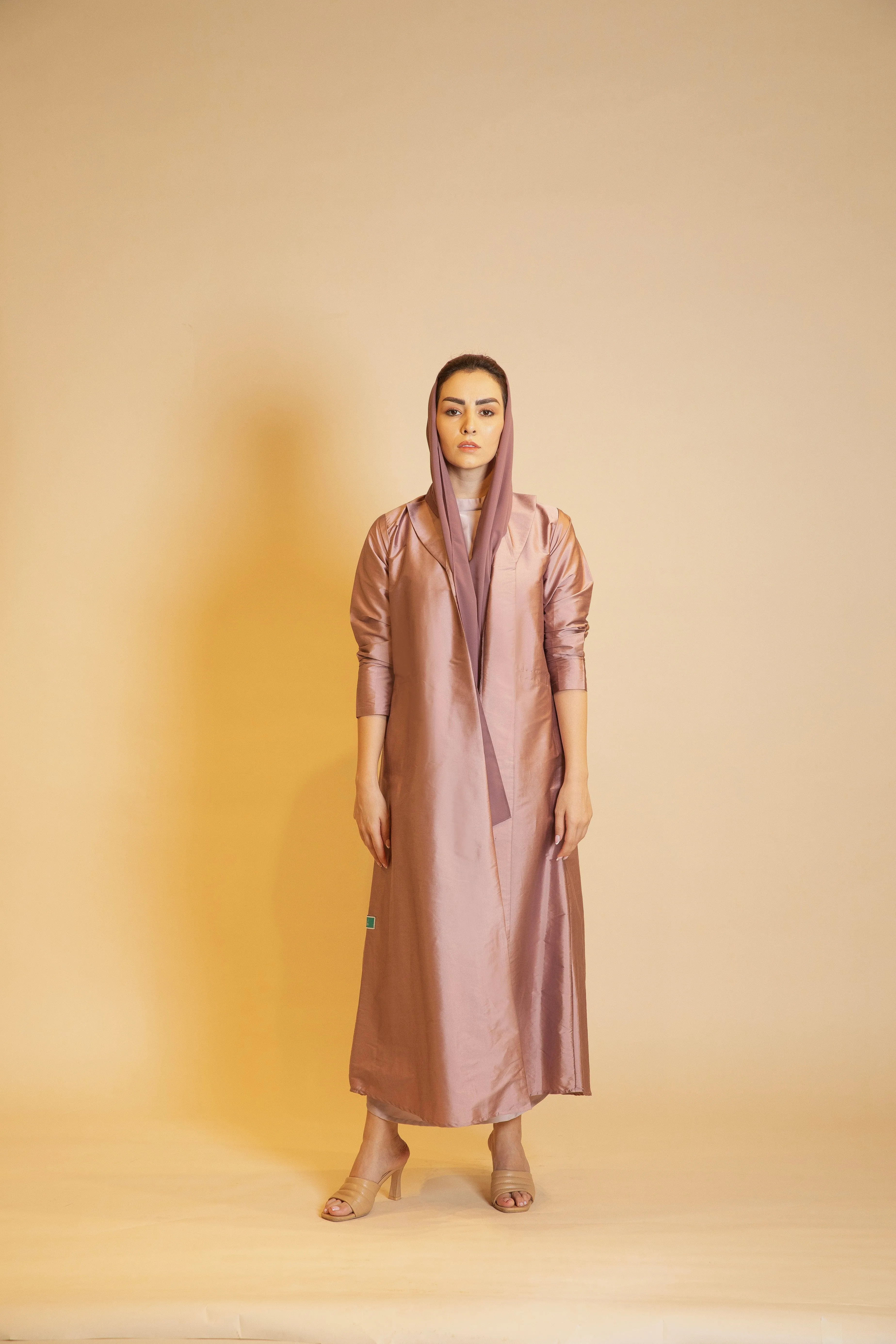 Mauve Silk Enchantment Abaya