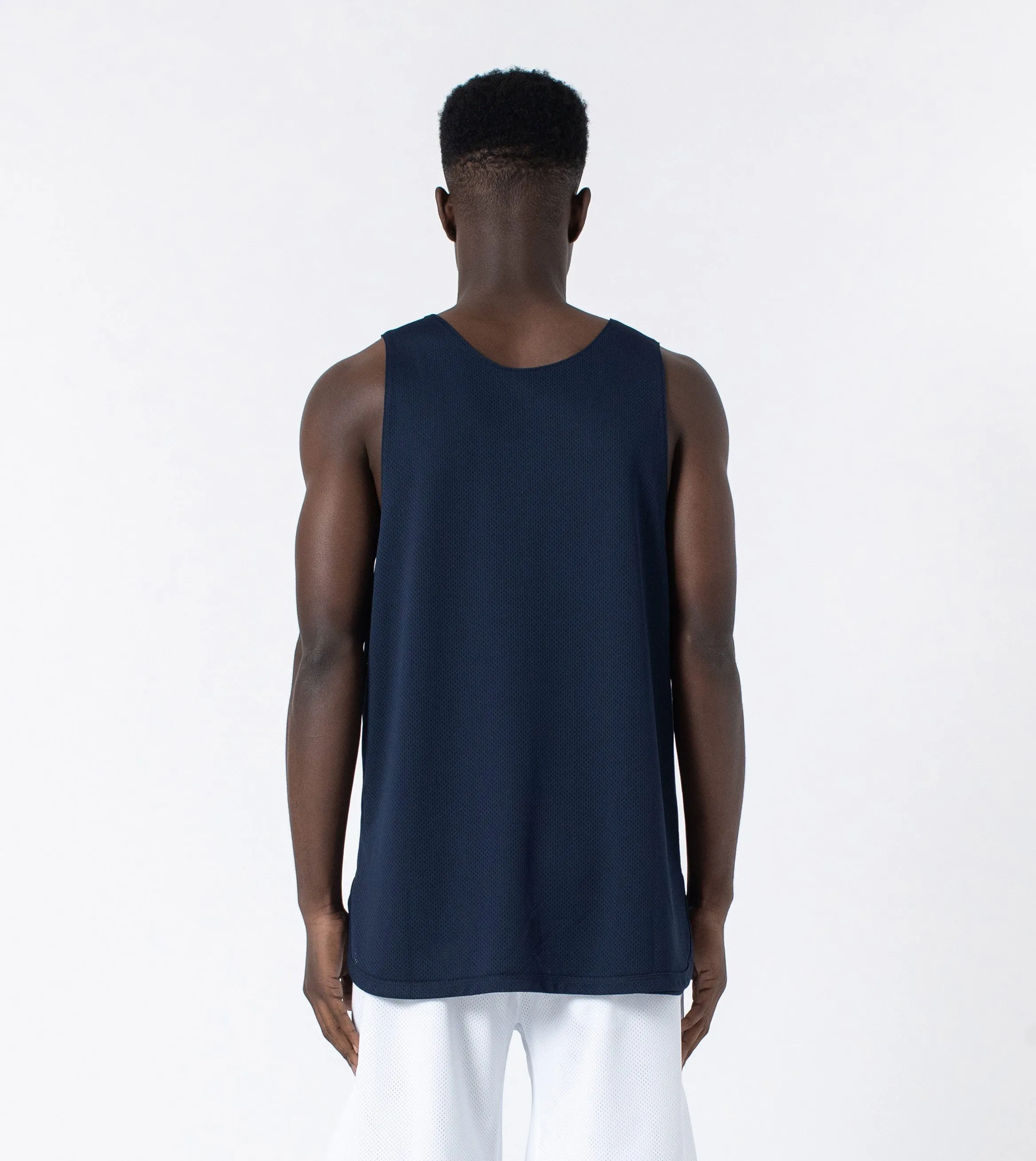 Mesh Rugger Tank Indigo