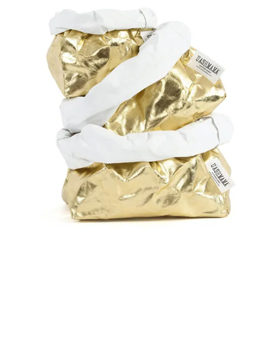 Metallic Bag Gold White