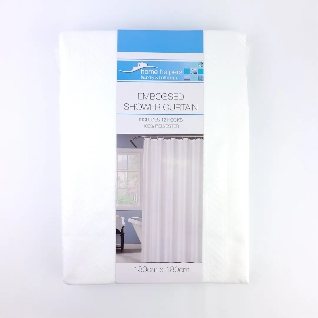 Microfibre 100% Polyester Shower Curtain